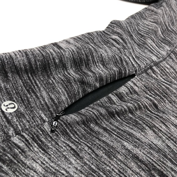 LULULEMON Runderful Grey Heathered Black Pocket Long Sleeve Active Top SIZE 4 - Picture 12 of 16
